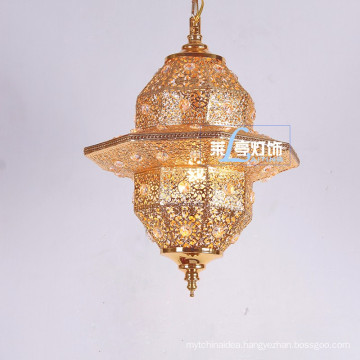 Moroccan hanging lantern iron modern small pendant lighting